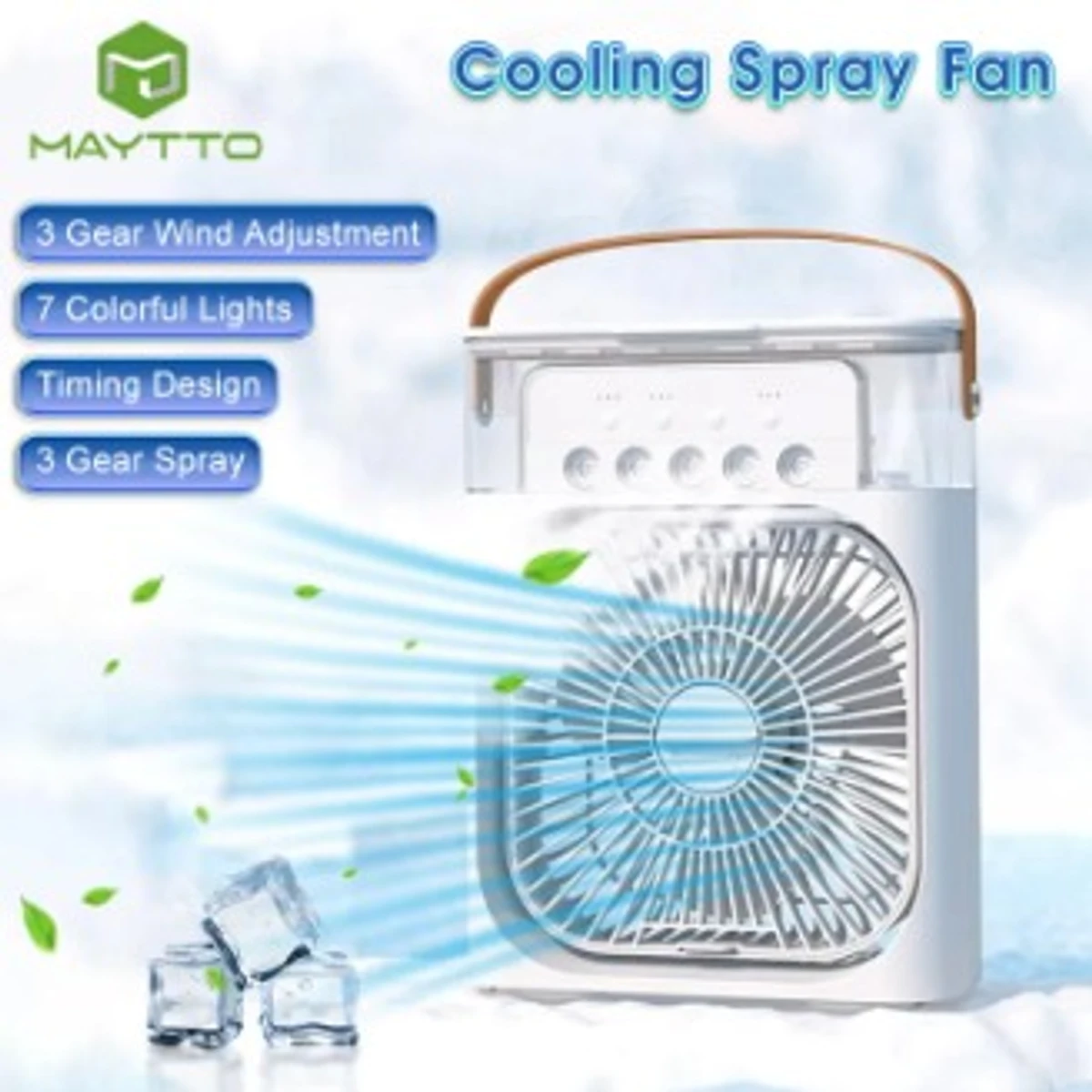 Portable Air Conditioner  Mini Cooling Fan with Water Mist Spray